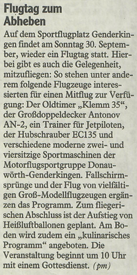 Donauwörther Zeitung 18.09.2012